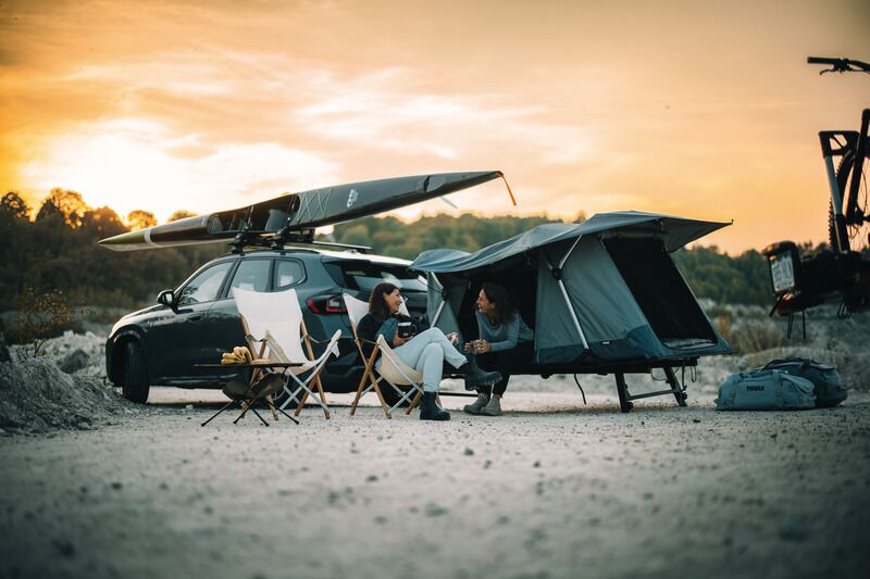 Thule Outset freistehend beim Camping