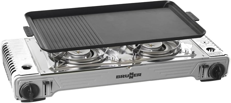 Zweiflammiger Gaskocher mit Kartusche DEVIL DOUBLE GRILL – Bild 1