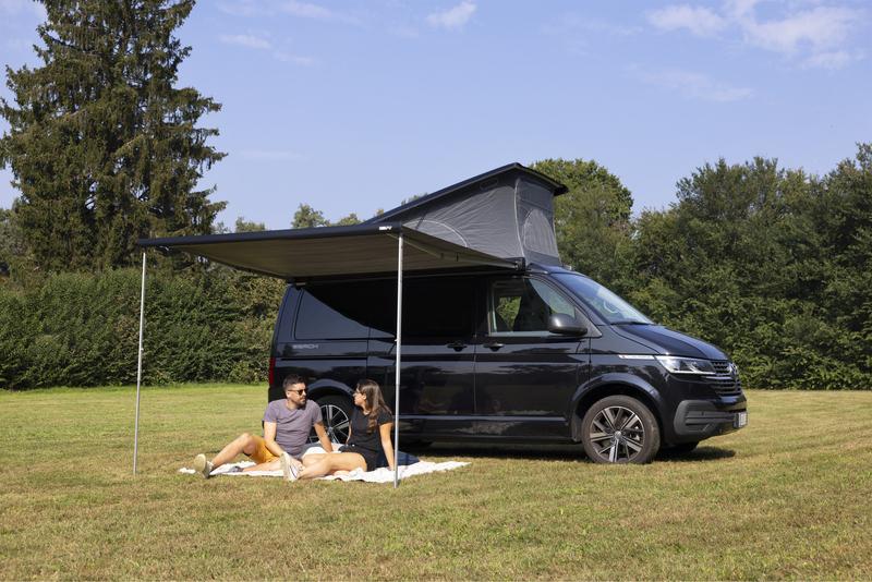 440545_10 Fiamma Markise F43van für VW T6.1/ T6/ T5 California Beach/Ocean/Coast/Comfortline-Deep Black - immagine 1