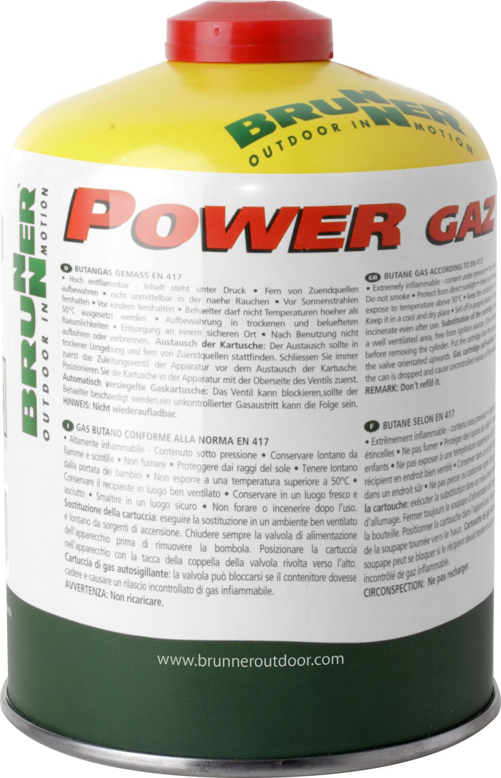 Brunner Powergaz Schraub-Ventilkartusche 450 g - immagine 1