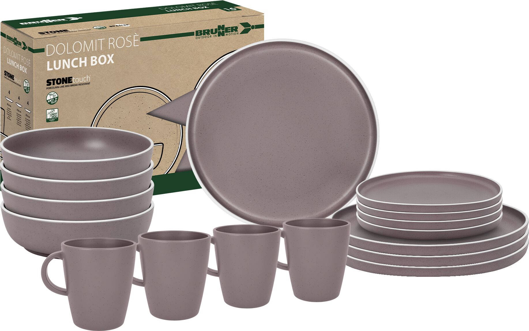 Servizio di stoviglie Brunner Dolomit, 16 pezzi