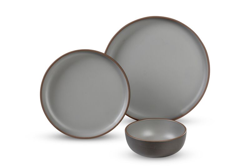 MALMÖ rPET Campinggeschirr Set – Taupe | Nachhaltiges Campinggeschirr für 2 Personen - immagine 1