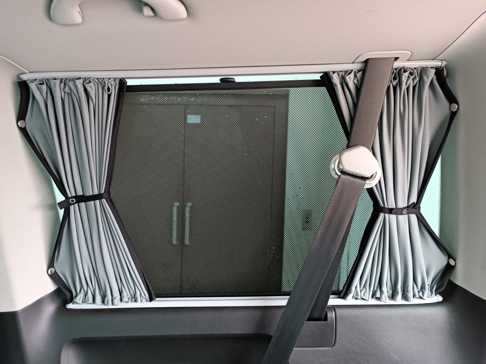 Vorhang-Set komplett für den VW T5 / T6 Multivan und Caravelle für alle 5 Fenster - immagine 1