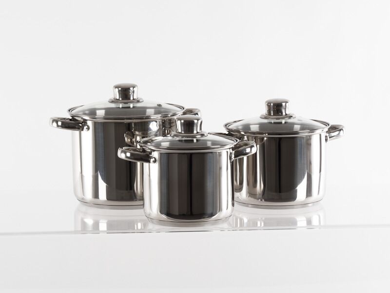 Edelstahl Topfset 6tl – Bild 1