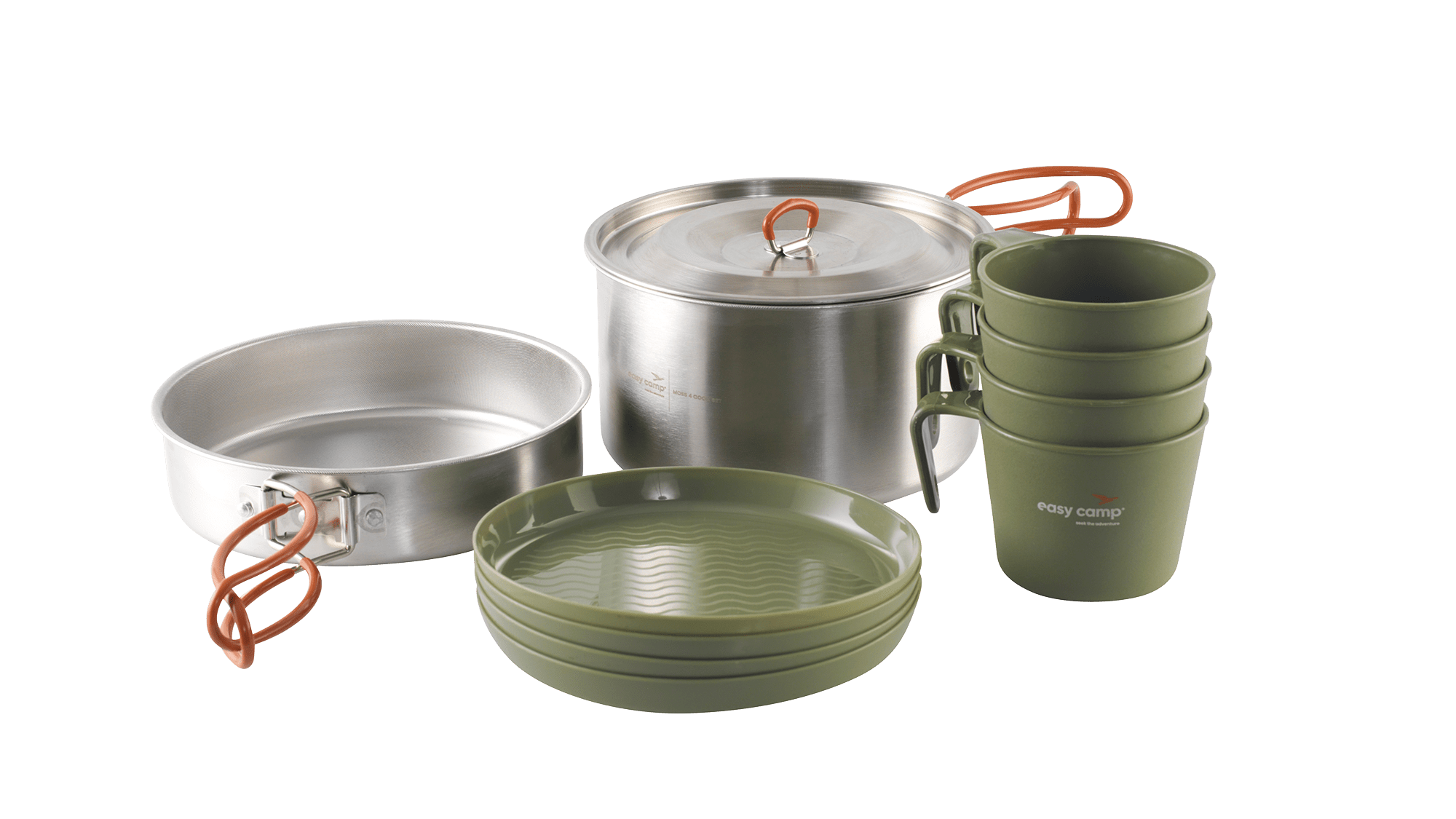 Camping Kochset 4 Personen mit Topf und Pfanne